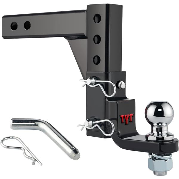 NEW TYT ADJUSTABLE TRAILER HITCH 8 POSITION DUAL