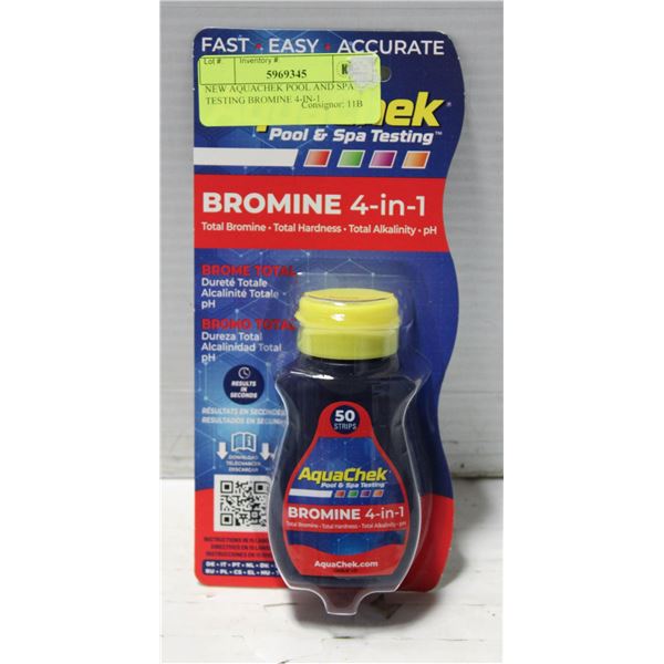NEW AQUACHEK POOL AND SPA TESTING BROMINE 4-IN-1