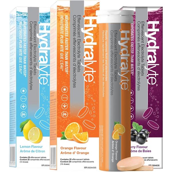 NEW HYDRALYTE EFFERVESCENT ELECTROLYTE GRANULES