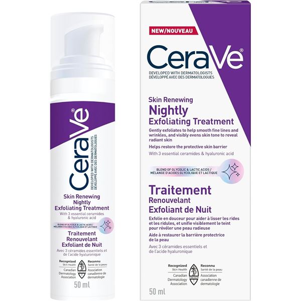 NEW CERAVE SKIN RENEWING NIGHTLY EXFOLIATING