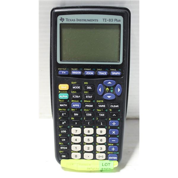 TI-83 PLUS SCIENTIFIC CALCULATOR