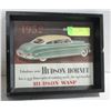 Image 1 : 1952 HUDSON HORNET AD, FRAMED