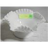 Image 1 : SIGNED FENTON MILK GLASS CANDLY BOWL