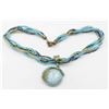 Image 1 : BLUE STONE/BEAD NECKLACE