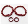 Image 1 : 2 FENG SHUI BRACELETS & 2 RINGS - ESTATE
