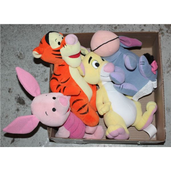4 WINNIE THE POOH STUFFIES