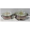 Image 1 : 6PCS - CASSEROLE WITH METAL STAND - ESTATE