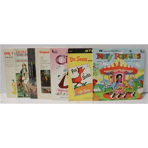 7 ALBUMS - DISNEY/DR.SUESS/SESAME STREET & MORE
