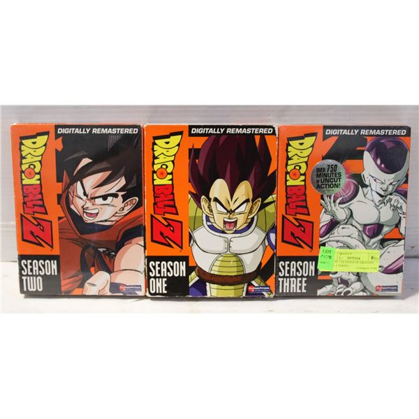 LOT OF 3 SEASONS OF DRAGON BALL Z SERIES