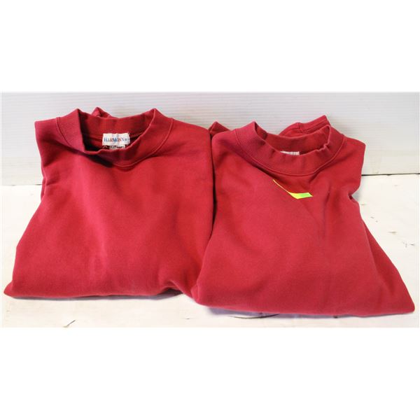 2 LARGE FLEECE LONG SLEEVE - NEW