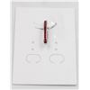 Image 1 : #42-HEATED RED RUBY & CZ GEMSTONE PENDANT