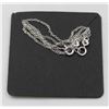 Image 1 : #124- STERLING SILVER NECKLACE  2 PCS /18"