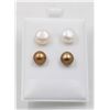 Image 1 : #140-NATURAL AKOYA PEARL EARRINGS