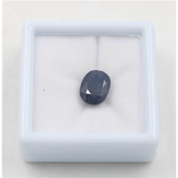 #176-HEATED BLUE SAPPHIRE GEMSTONE 6.28 CT