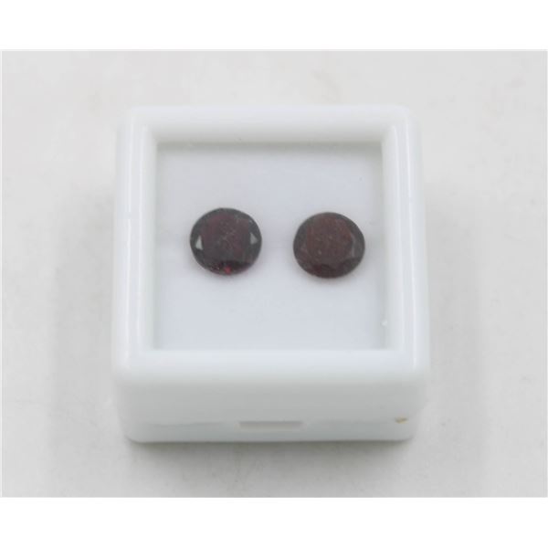 #198- UNHEATED DARK RED GARNET GEMSTONES 2.80 CT