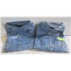 Image 1 : 2 LONG SLEEVE JEAN SHIRTS XXL - NEW