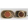 Image 1 : ESTATE STONE VINTAGE BELT BUCKLES TOGETHER-ESTATE