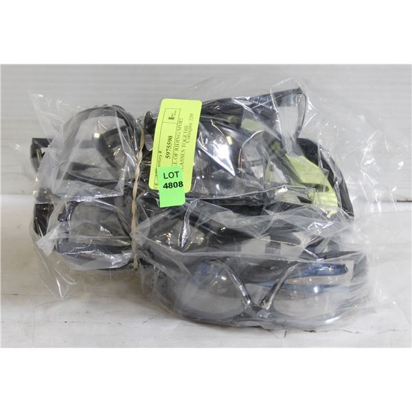 3 BAGS FULL OF RIDING/SPORT SAFETY GLASSES TOGETHE