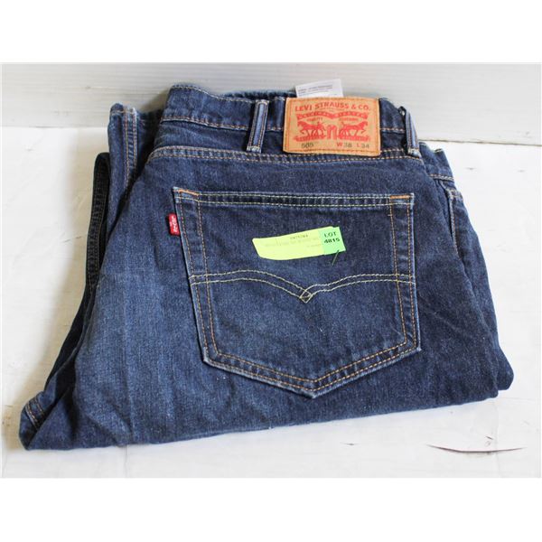 MENS LEVIS 505 JEANS 38X34