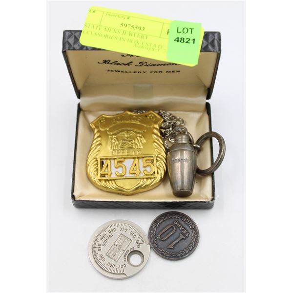 ESTATE MENS JEWELRY ACCESSORIES IN BOX-ESTATE