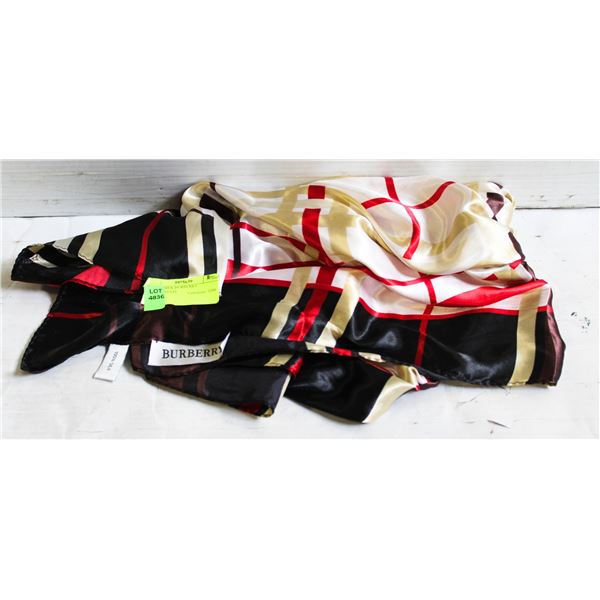 ESTATE SILK BURBERRY SCARF-ESTATE