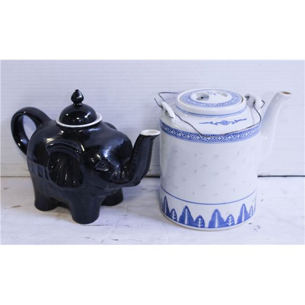 ELEPHANT TEAPOT & CHINES TEAPOT TOGETHER-ESTATE