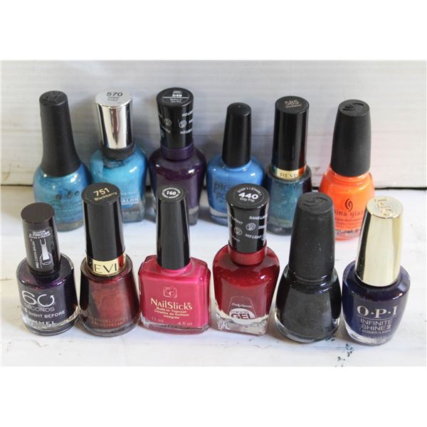 12 NEW NAME BRAND NAIL POLISH