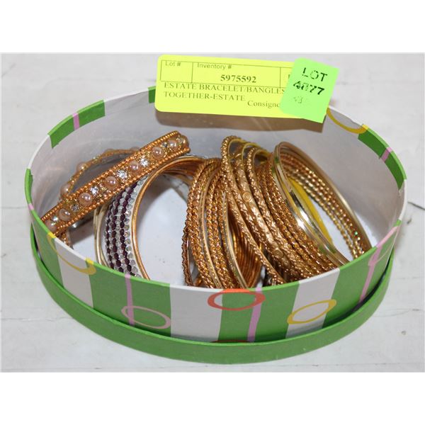 ESTATE BRACELET/BANGLES ALL TOGETHER-ESTATE