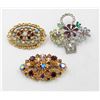 Image 1 : ESTATE ANTIQUE BROOCHES TOGETHER-ESTATE