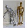 Image 1 : GOLD & SILVER COLOR ARTICULATING MANNEQUINS
