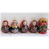 Image 1 : ESTATE UKRANIAN STACKING DOLL SET & ORNAMENTS