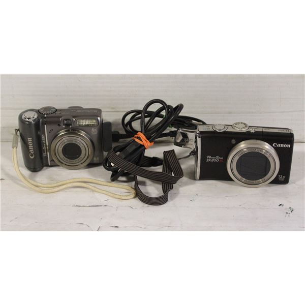 CANON POWER SHOT SX200IS & A590IS DIGITAL CAMERAS
