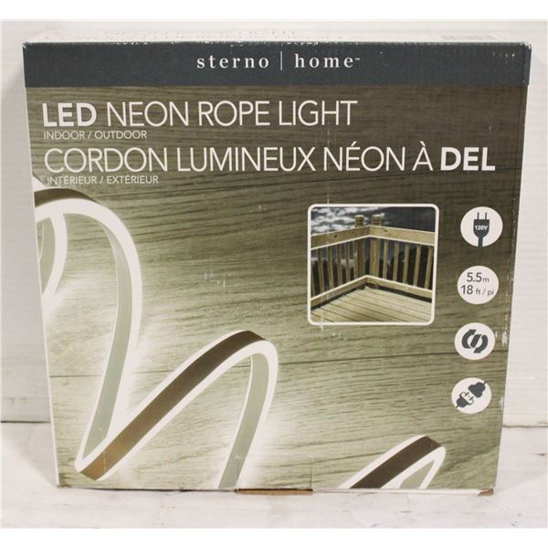 NEW LED NEON ROPE LIGHT-18 FT IN/OUTDOOR