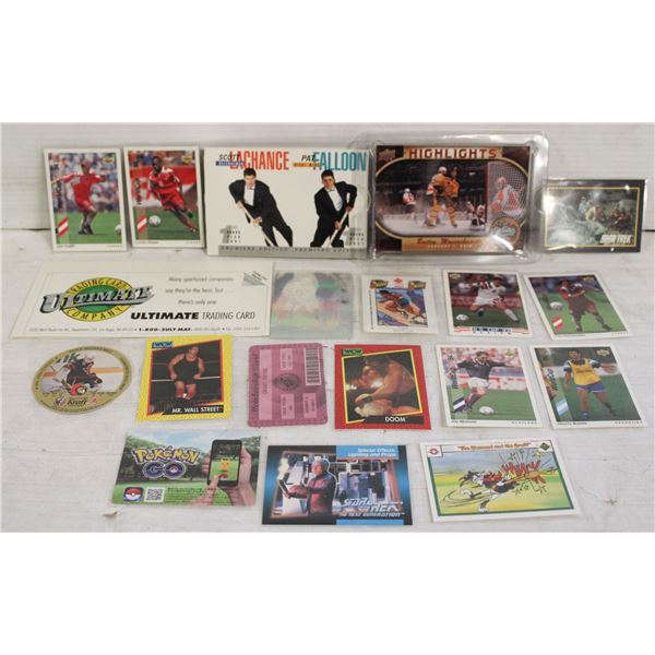 MIXED COLLECTOR CARDS COLLECTION TRAY