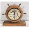 Image 1 : 1950 PAPOOSE TRADE MARK SHIPS WHEEL CLOCK