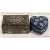 Image 1 : TREASURE TRUNK & HEART TERRACOTTA TRINKET BOX