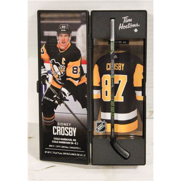SIDNEY CROSBY LOCKER & STICK #87 PENGUINS