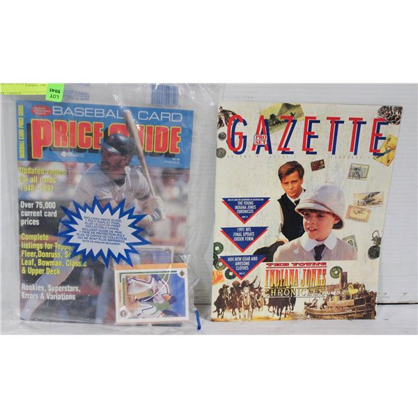 VINTAGE UNOPENED BASEBALL CARD PRICE GUIDE & GAZET