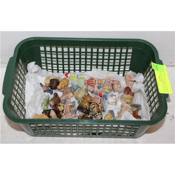 LOT OF VARIOUS OLD RED ROSE CERAMIC FIGURES