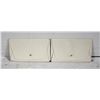 Image 1 : NEW WHITE LEATHER JEWELRY POUCHES X 2