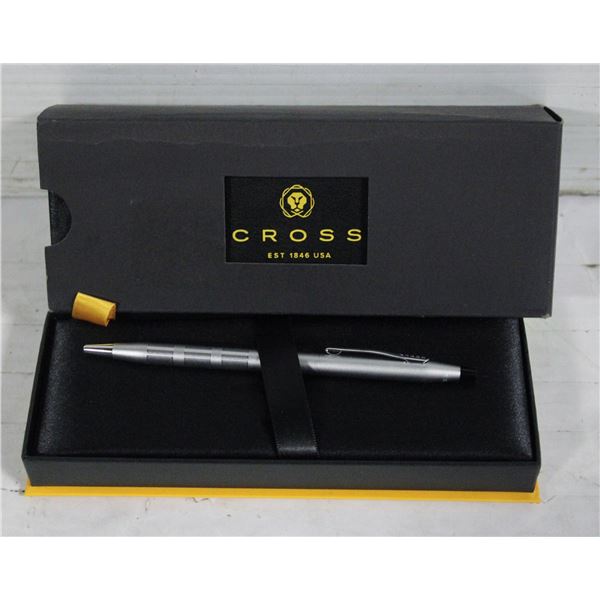 NEW CROSS SATIN CHROME PEN BY CLASSIC CENTURY