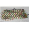 Image 1 : BUTTON BEADED HANDBAG CLUTCH PURSE