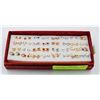 Image 1 : 32 PAIRS OF NEW EARRINGS IN GIFT BOX - RED