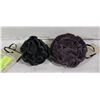 Image 1 : NEW SET OF HANDCRAFTED VELVET FLOWER BROOCHES