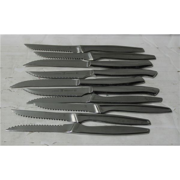 HENKEL STAINLESS STEEL STEAK KNIVES (10)