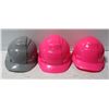 Image 1 : 3 HARD HATS - 2 PINK & 1 GREY