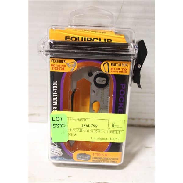 EQUICLIP CARABINER 9 IN 1 MULTI TOOL- NEW
