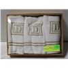 Image 1 : EMBROIDERED "D" HAND TOWELS- NEW IN BOX