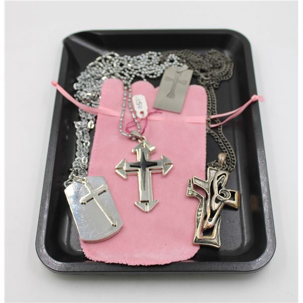 NEW BLACK TRAY WITH 4 NEW JEWELRY PIECES - RETAIL