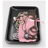 Image 1 : NEW BLACK TRAY WITH 4 NEW JEWELRY PIECES - RETAIL
